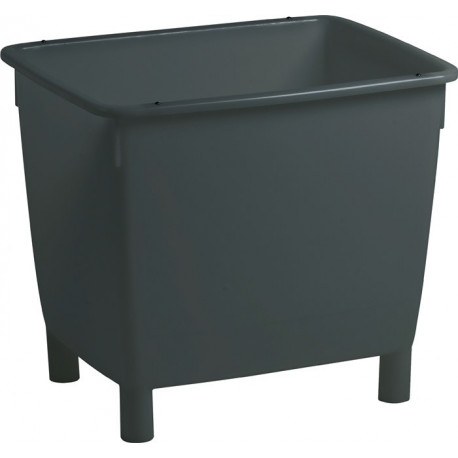Conteneur d'évacuation / à déchets L790xl605xH680 mm polyéthylène (HDPe) gris basalte CRAEMER
