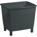 Conteneur d'évacuation / à déchets L790xl605xH680 mm polyéthylène (HDPe) gris basalte CRAEMER