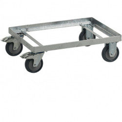 Châssis mobile acier, galvanisé rectang. pour bacs de transport 210 l CRAEMER