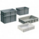 Conteneur de transport gerbables rectangulaire 190 l PE gris L503xl340xH142 mm