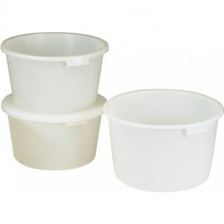 Bassine 65 l HD-polyéthylène nature avec poignées concaves D. 590 mm hauteur 330 mm CRAEMER