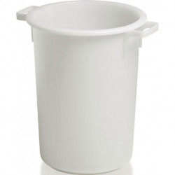 Récipient en plastique rond 50 l HD-PE nature D420xH540 mm avec poignée extérieu