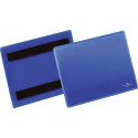 Pochette à étiquettes l.148xH105 mm bleu magnétique 50