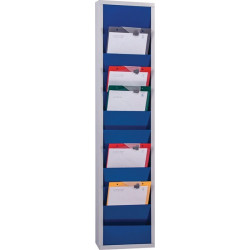 Planificateur d'atelier H1278xl315xP74 mm bleu marine ultra RAL 5002 1 rangée E