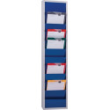 Planificateur d'atelier H1278xl315xP74 mm bleu marine ultra RAL 5002 1 rangée E