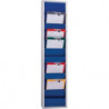 Planificateur d'atelier H1278xl315xP74 mm bleu marine ultra RAL 5002 1 rangée E