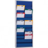 Planificateur d'atelier H1278xl554xP74 mm bleu marine ultra RAL 5002 2 rangées