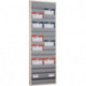 Planificateur d'atelier H1757xl554xP76 mm gris 2 rangées EICHNER