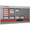 Tableau d'organisation H900xl1580xP78 mm 6 rails gris EICHNER
