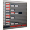 Tableau d'organisation H1765xl1580xP78 mm 15 rails gris EICHNER