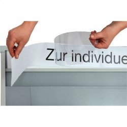 Bandes d’inscription pour barre de titres l.800xH100 mm UE 2 pièces EICHNER