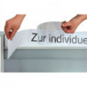 Bandes d’inscription pour barre de titres l.800xH100 mm UE 2 pièces EICHNER