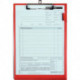 Sac d’application avec fermeture autoagrippante Format A4 rouge UE 10 pièces EIC (Par 10)