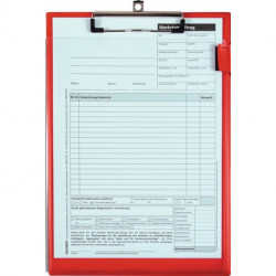 Sac d’application avec fermeture autoagrippante Format A4 rouge UE 10 pièces EIC (Par 10)
