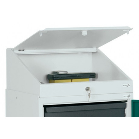 Pupitre rapporté H272/91xl500xP500 mm gris clair, RAL 7035 STUMPF