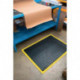 Revêtement de sol du poste de travail tapis fini L1200xl.900xép.14 mm noir/jaune