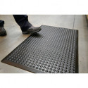Revêtement de sol du poste de travail tapis fini L900xl.600xép.14 mm noir SBR-caoutchouc COBA