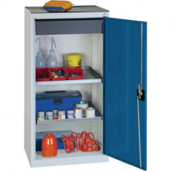 Armoire d’outillage/Servante de machine H1000xl500xP500 mm 1 tiroir 2 fonds gri