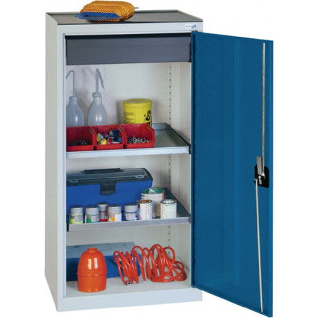 Armoire d’outillage/Servante de machine H1000xl500xP500 mm 1 tiroir 2 fonds gri