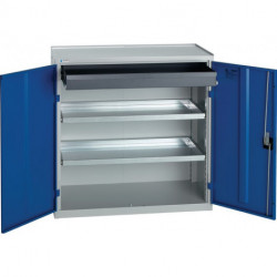 Armoire d’outillage/Servante de machine H1000xl1000xP500 mm 1 tiroir 2 fonds gr