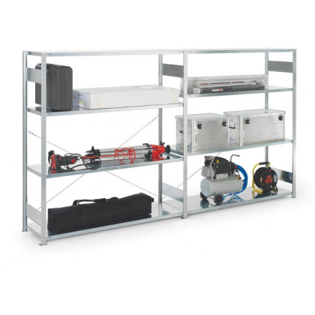 Rayonnage à grands compartim. à emboîter H2000xl1700xP500 mm étagère d’extension