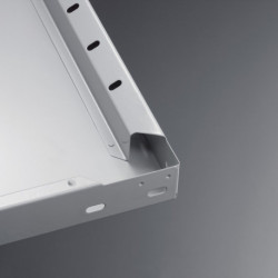 Tablette l.1000xP300 mm capacité de charge 150 kg tôle d’acier argent galvanisé pour étagères à emboîter 2 pièces/UE META