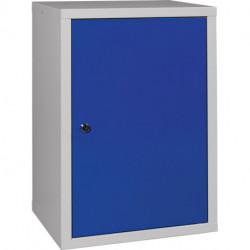 Armoire à suspendre H600xl400xP300 mm tôle pleine 1 fond tôle d’acier gris clai
