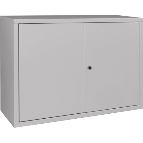 Armoire à suspendre H600xl800xP300 mm tôle pleine 1 fond tôle d’acier gris clai