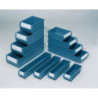 Boîte pour étagère L400xl117xH90 mm bleu PP (Par 16)