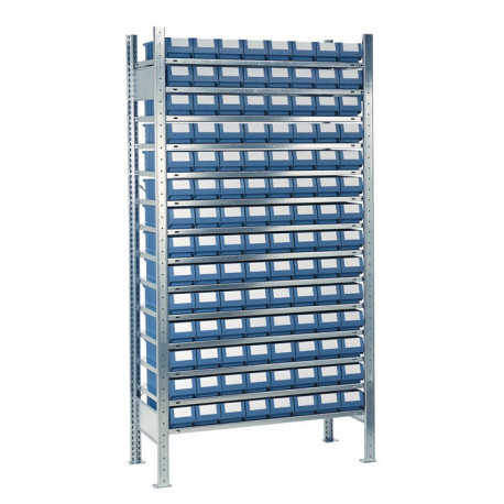 Étagère à emboîter H2000xl1000xP400 mm étagère de base 14 supports en acier 112