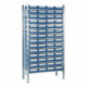 Étagère à emboîter H2000xl1000xP500 mm étagère de base 14 supports en acier 56 x