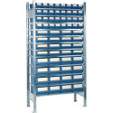 Étagère à emboîter H2000xl1000xP500 mm étagère d’extension 12 supports en acier