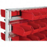 Rail d'accrochage longueur 1010 mm galvanisé adapté à étagère à poser/murale 4 p