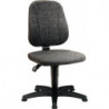 Chaise d’atelier pivotante Unitec patin rembourrage tissu gris 440-620 mm BIMOS