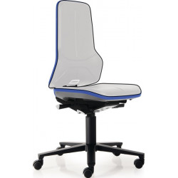 Chaise d’atelier pivotante Neon rouleaux sans élément rembourrage bleu 450-620 m