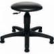 Tabourets pivotants avec patins rembourrage simili cuir noir réglage de la hauteur du siège 390-520mm TOPSTAR