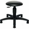 Tabourets pivotants avec patins rembourrage simili cuir noir réglage de la hauteur du siège 390-520mm TOPSTAR