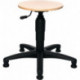 Tabourets pivotants avec patins hêtre naturel réglage de la hauteur du siège 390-520mm TOPSTAR