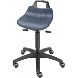 Tabourets pivotants avec roulettes mousse PU bleu réglage de la hauteur du siège 520-710mm LOTZ