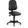 Chaise d’atelier pivotante rouleaux rembourrage simili cuir noir 450-620 mm BIMOS