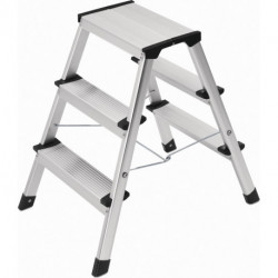 Escabeau pliant marche plateforme y comp. 3 hauteur de la plate-forme 600 mm alu