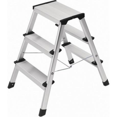 Escabeau pliant marche plateforme y comp. 3 hauteur de la plate-forme 600 mm alu