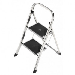 Escabeau pliant marche plateforme y comp. 2 hauteur de la plate-forme 460 mm aluminium avec marches en acier HAILO