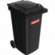 Bac à ordures 240 l HDPE gris anthracite mobile selon EN 840 SULO