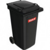 Bac à ordures 240 l HDPE gris anthracite mobile selon EN 840 SULO