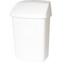 Poubelle à couvercle basculant H377xl246xP198 mm 10 l plastique blanc RUBBERMAID