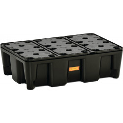 Bac collecteur 25 l L600xB400xH180 mm polyéthylène avec grille en PE polyéthylène avec grille en PE CEMO