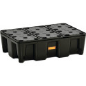 Bac collecteur 25 l L600xB400xH180 mm polyéthylène avec grille en PE polyéthylène avec grille en PE CEMO