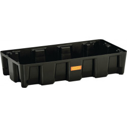 Bac collecteur 35 l L800xB400xH165 mm polyéthylène sans grille en PE CEMO