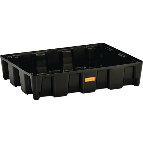 Bac collecteur 60 l L800xB600xH165 mm polyéthylène sans grille en PE CEMO